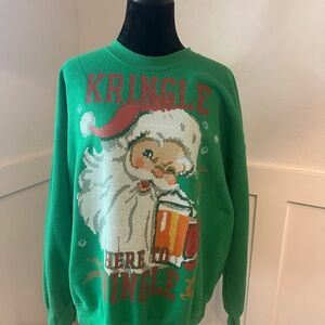 Gildan Green Kringle Crewneck‎ Sweater